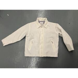 Y2K Vintage No Fear SoCal Double White Hearts Women’s Motorcycle Jacket Size M